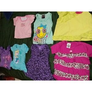 7 Girls Sz‎ 12 Months Assorted Branded Tops Frozen Butterfly Cupcakes Floral